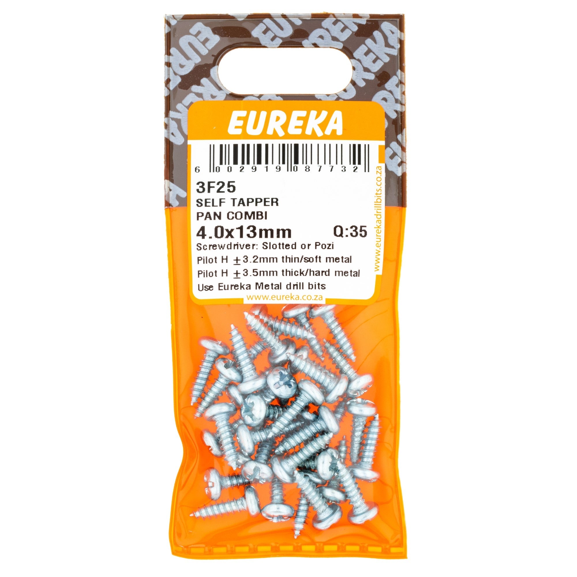 Eureka Screw S/tapper Pan/com 4 x 13mm Q:35 Eurek