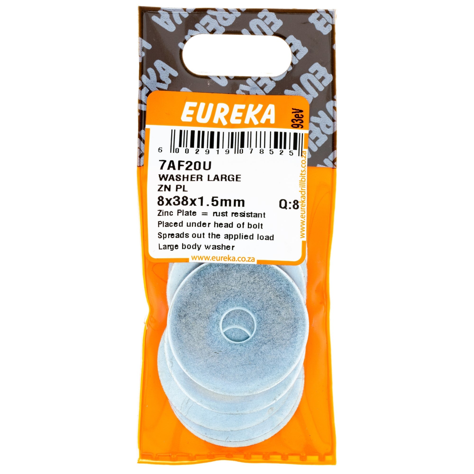 Eureka Washer Flat Body 8 x 38x1.5mm Q:8