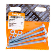 Eureka Hex Screw&nut Galv 8 x 100mm Q:4