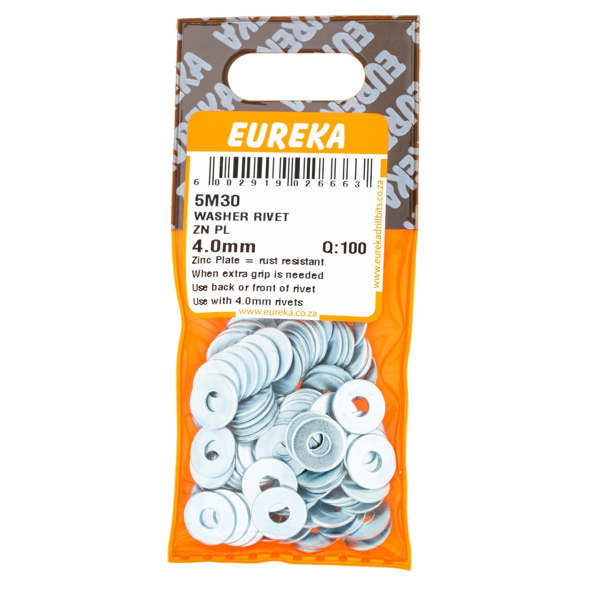Eureka Rivet Washers 4mm Q:100