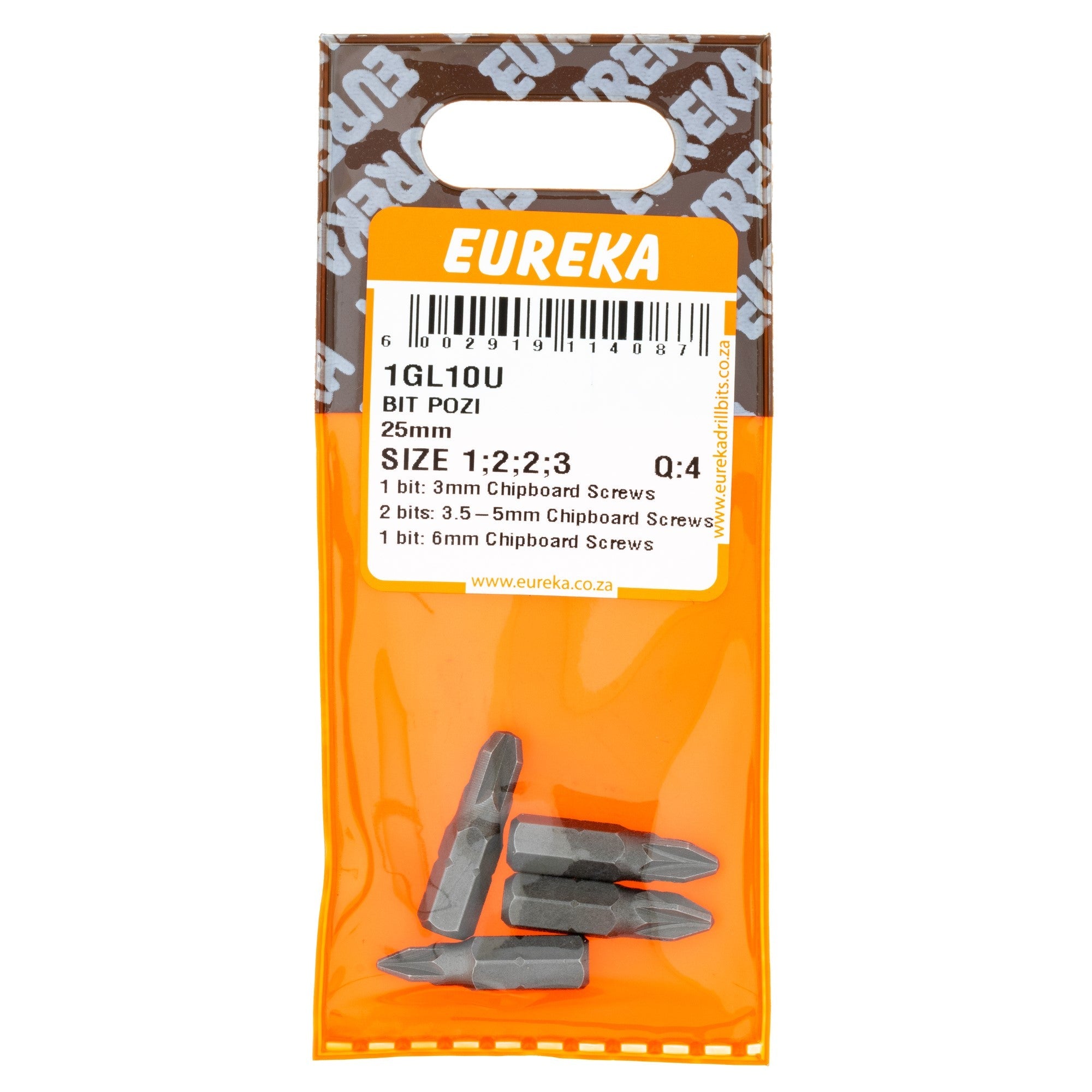 Eureka Bit POZI 25mm Size 1 2 2 3