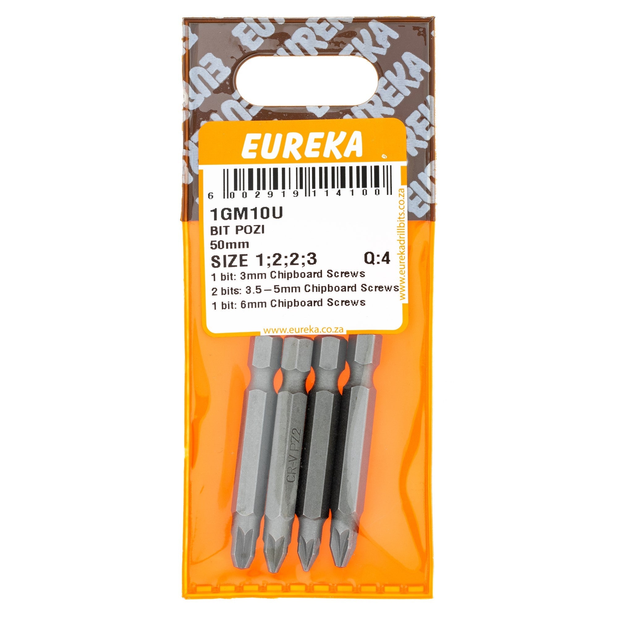 Eureka Bit POZI 50mm Size 1 2 2 3