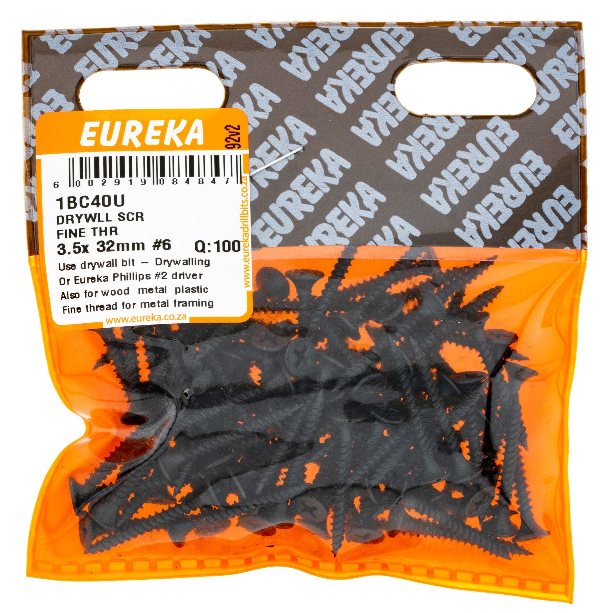Eureka Drywll SCR CRSE THR 3.5 x 32mm 6 Q:100 EUR