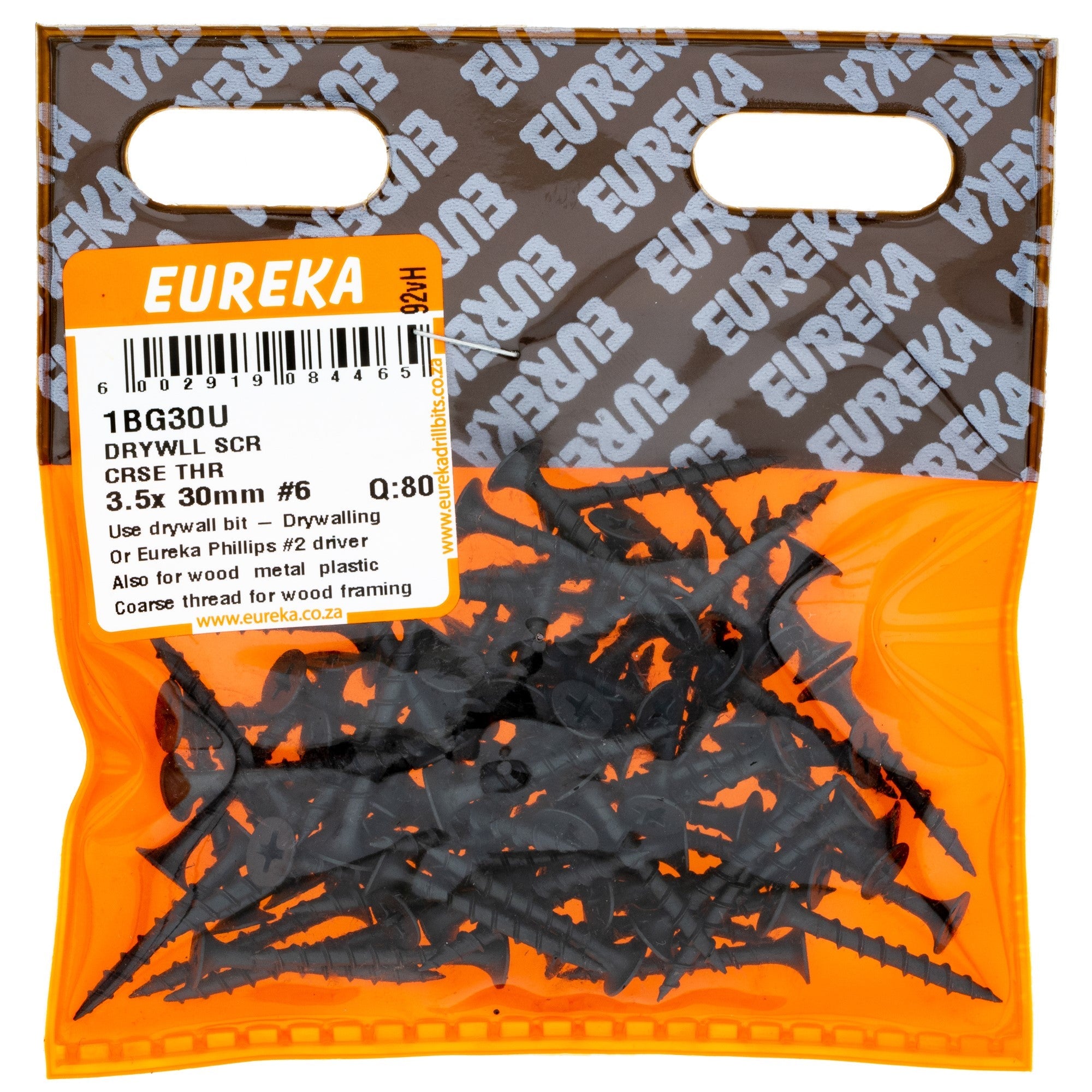 Eureka Drywll SCR CRSE Thr3.5 x 30mm 6 Q:80 Eurek
