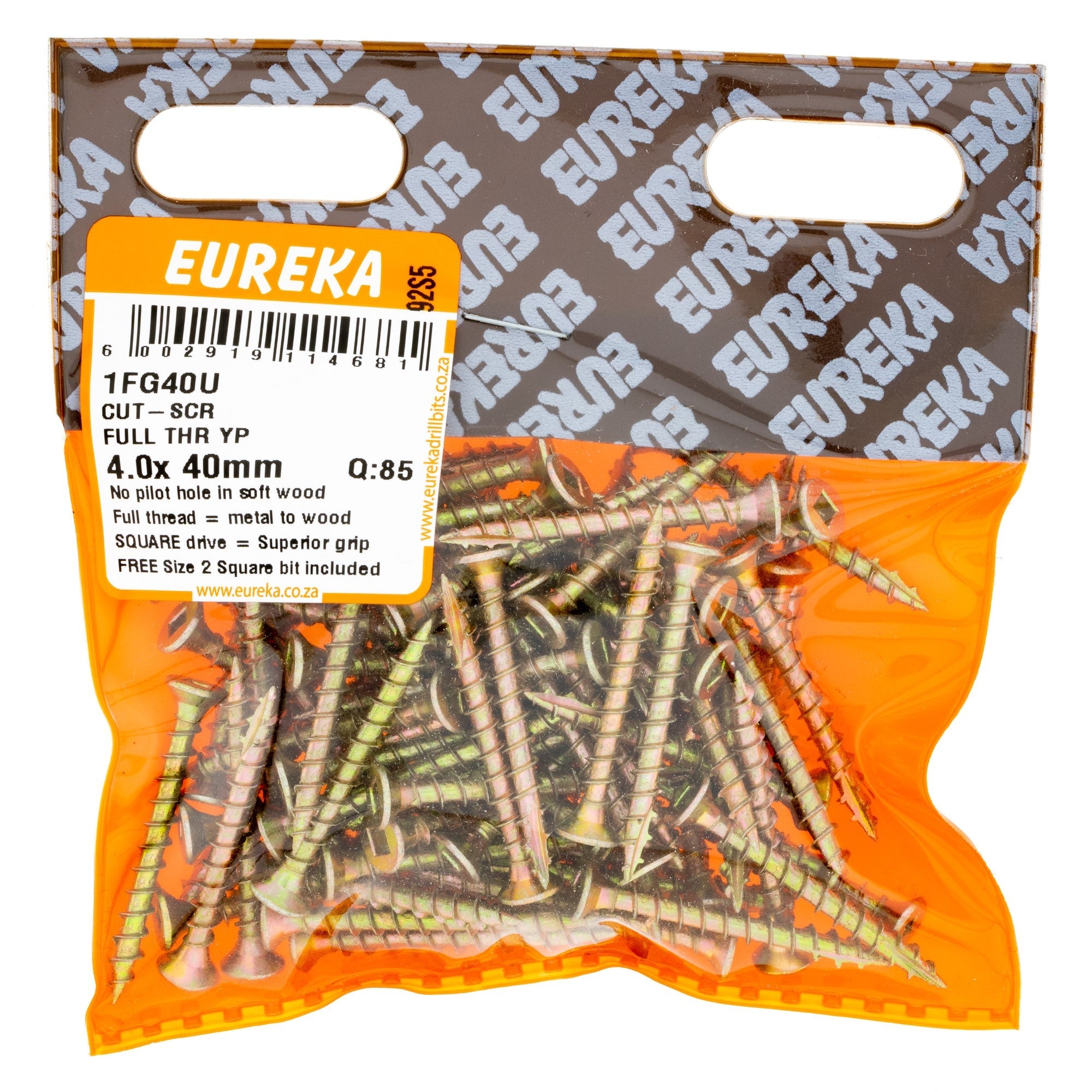 Eureka Cut Screw Full THD 4 x 40mm Q:85