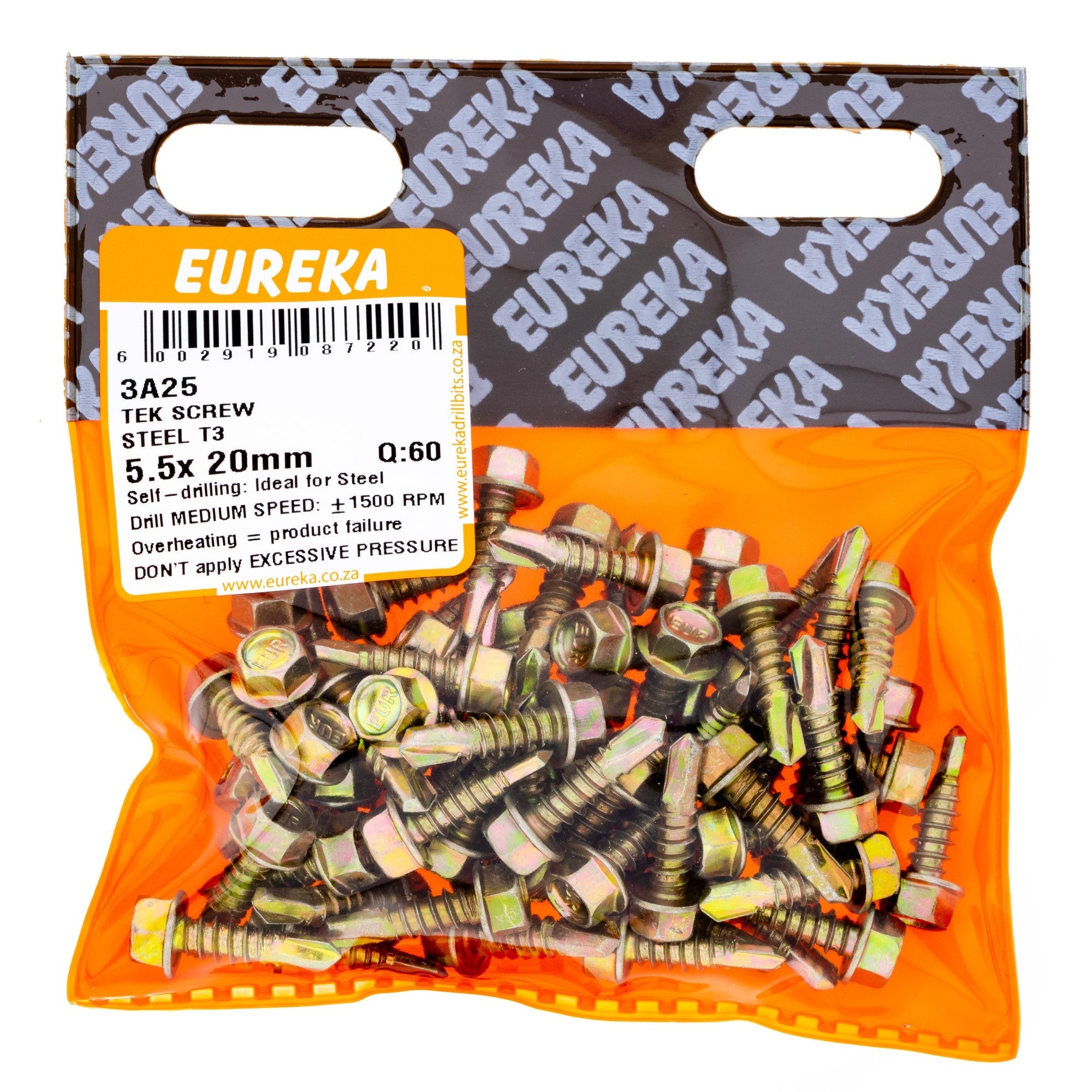 Eureka Screw Hex T CRSE 5.5 x 20mm Q:60