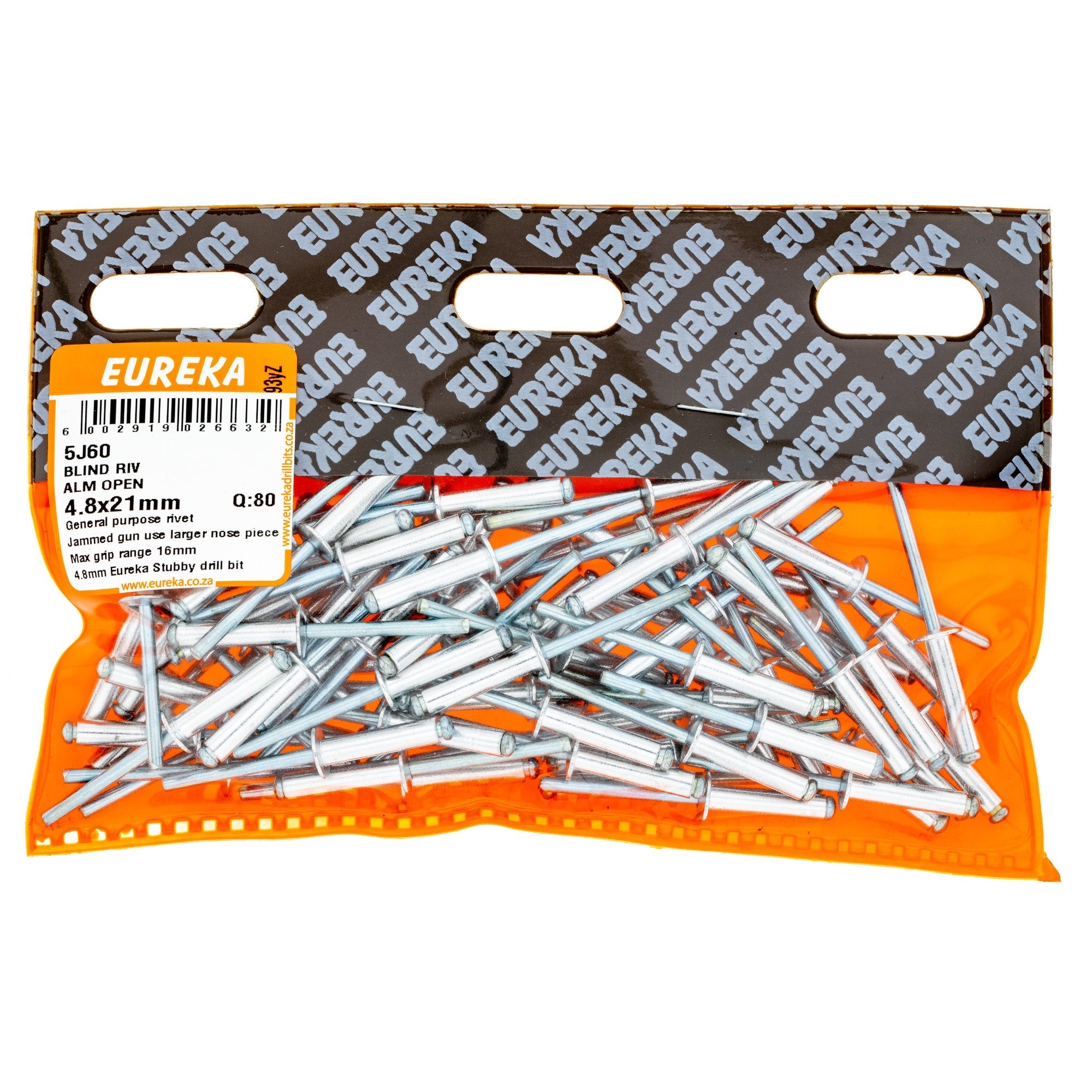 Eureka Blind Riv Alm Open 4.8 x 21mm Q:80