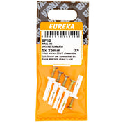 Eureka Nail & WHT Rimmed 5 x 25mm Q:6