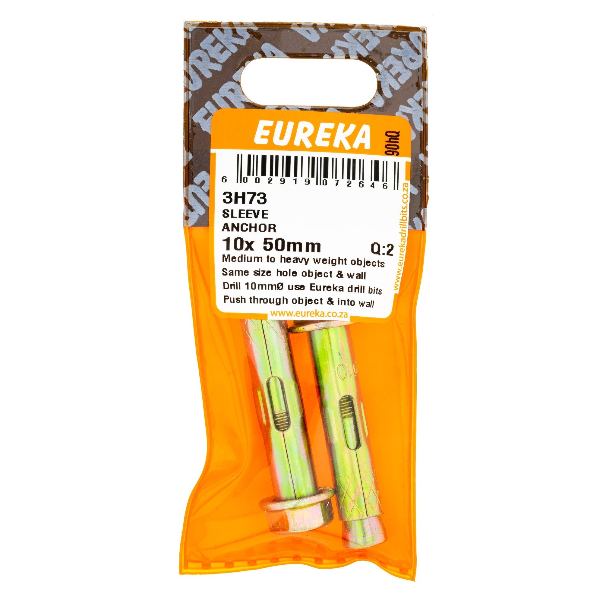 Eureka Anchor Sleeve 10 x 50mm Q:2