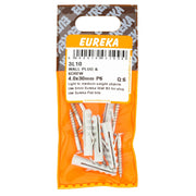 Eureka Wall Plug & Screw 4.0 x 30mm P6 Q:6