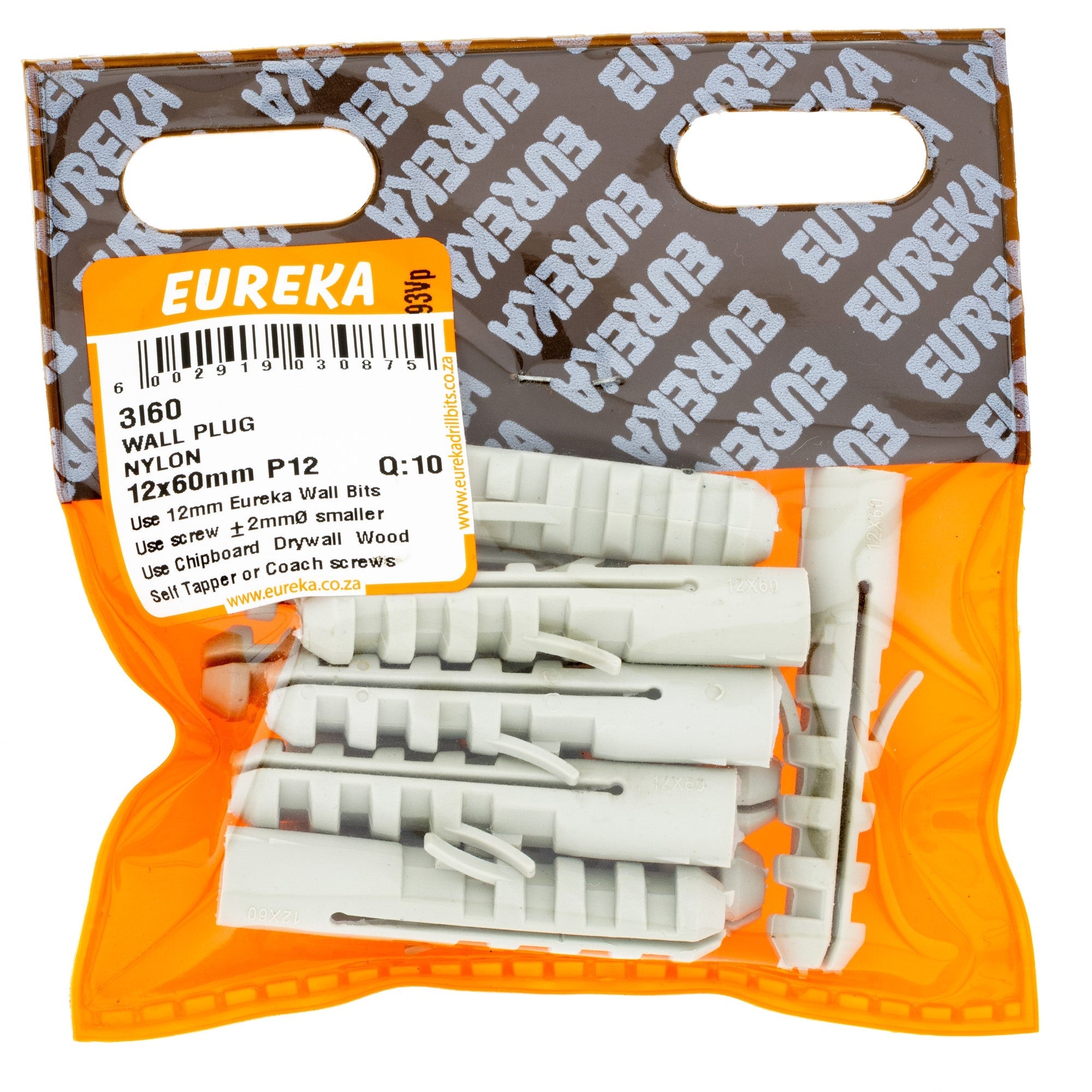 Eureka Plug Nylon 12 x 60mm P12 Q:6