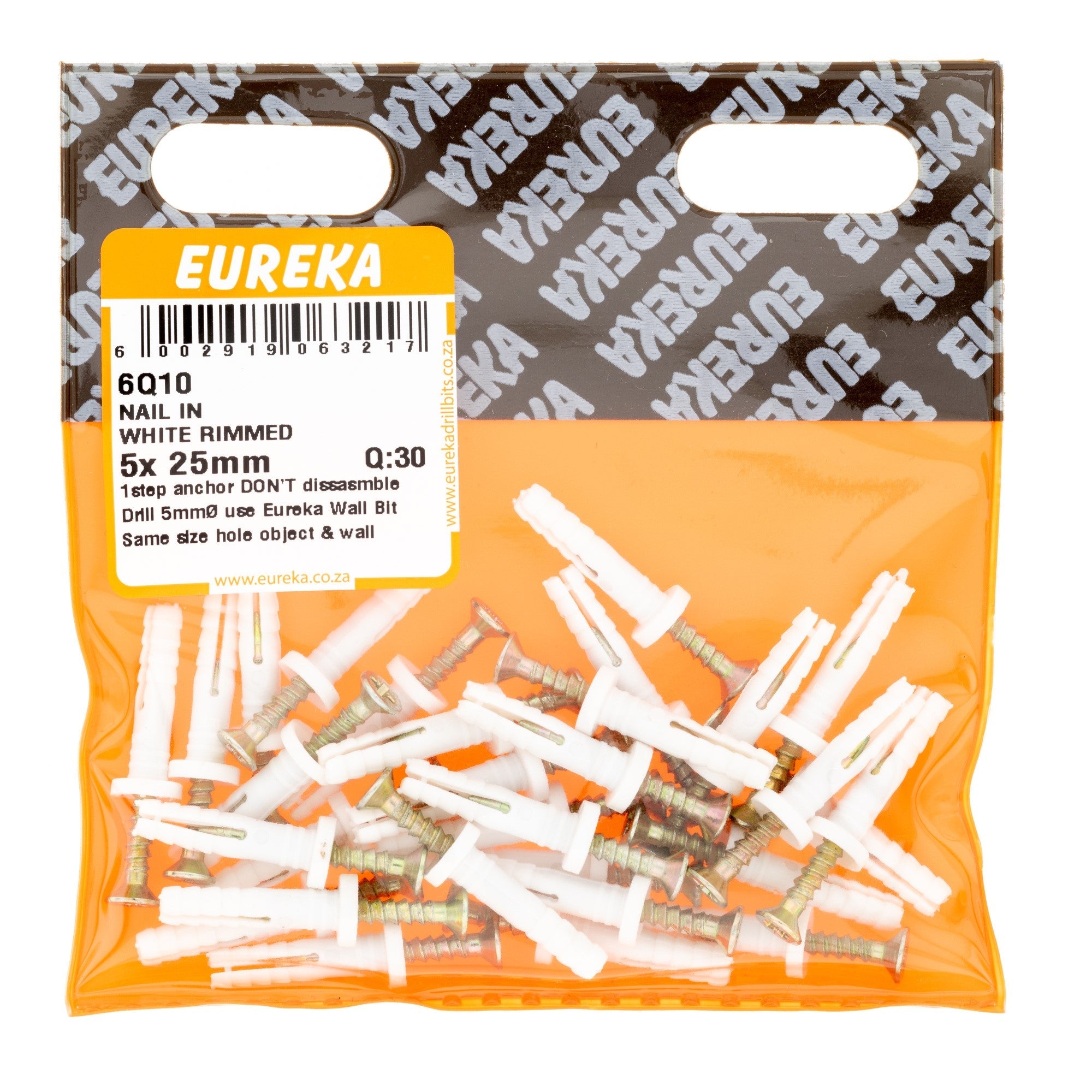 Eureka Nail & WHT Rimmed 5 x 25mm Q:30