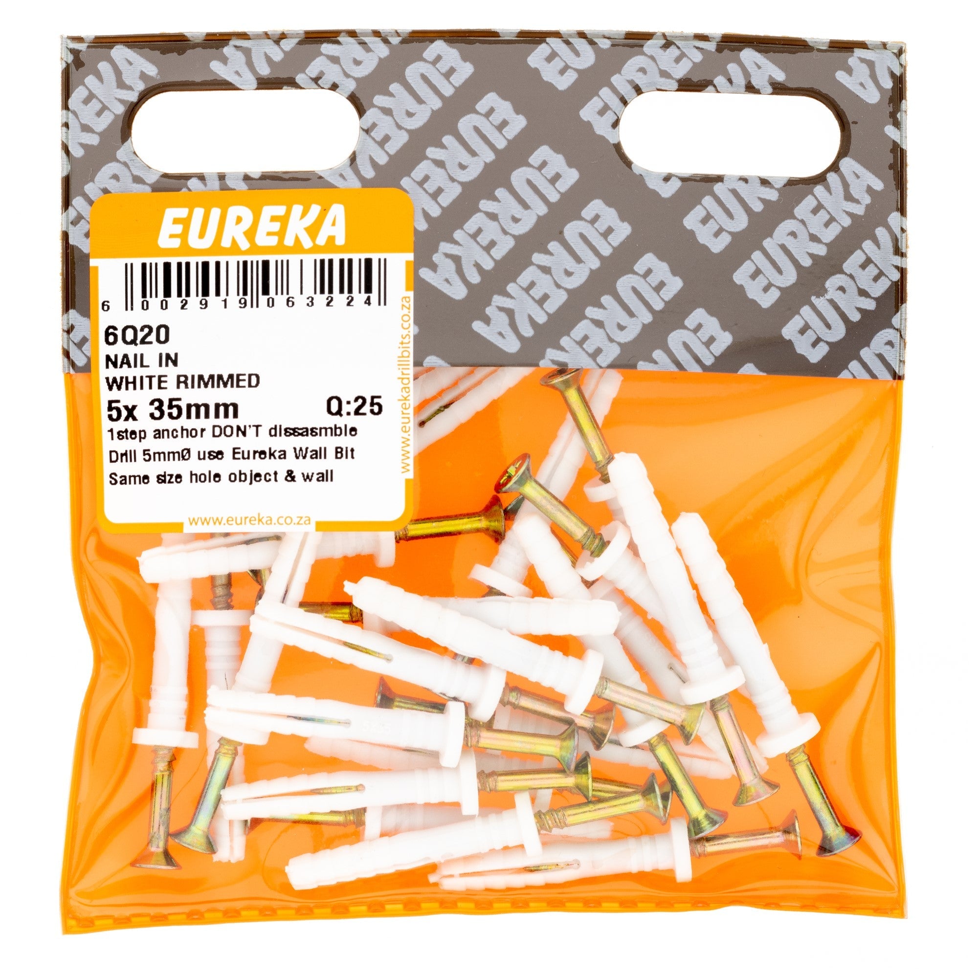 Eureka Nail & WHT Rimmed 5 x 35mm Q:25