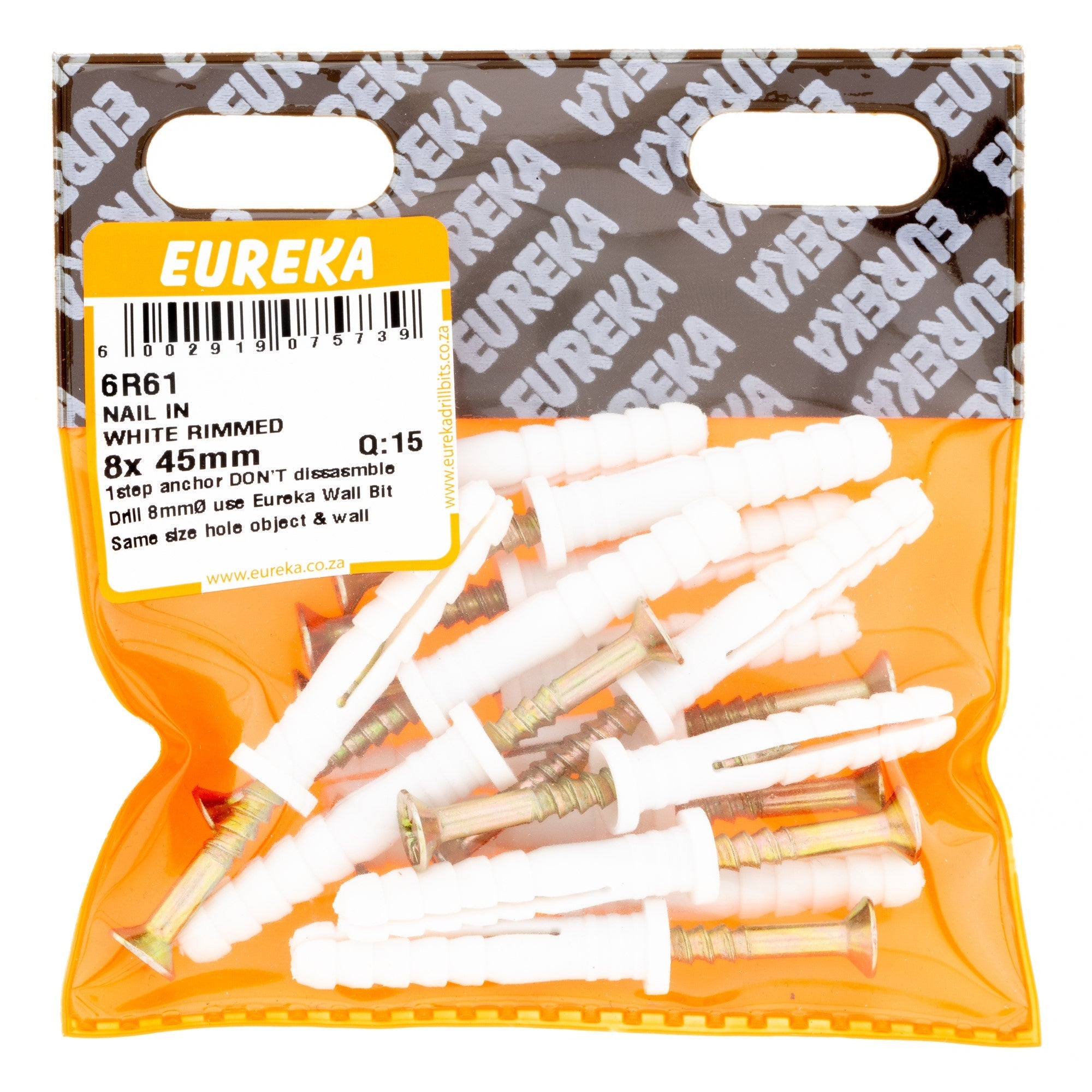 Eureka Nail & WHT Rimmed 8 x 45mm Q:15