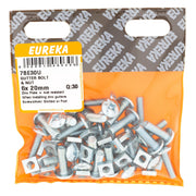 Eureka Gutter Bolt & Nut 6 x 20mm Q:30
