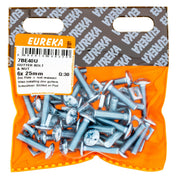Eureka Gutter Bolt & Nut 6 x 25mm Q:30