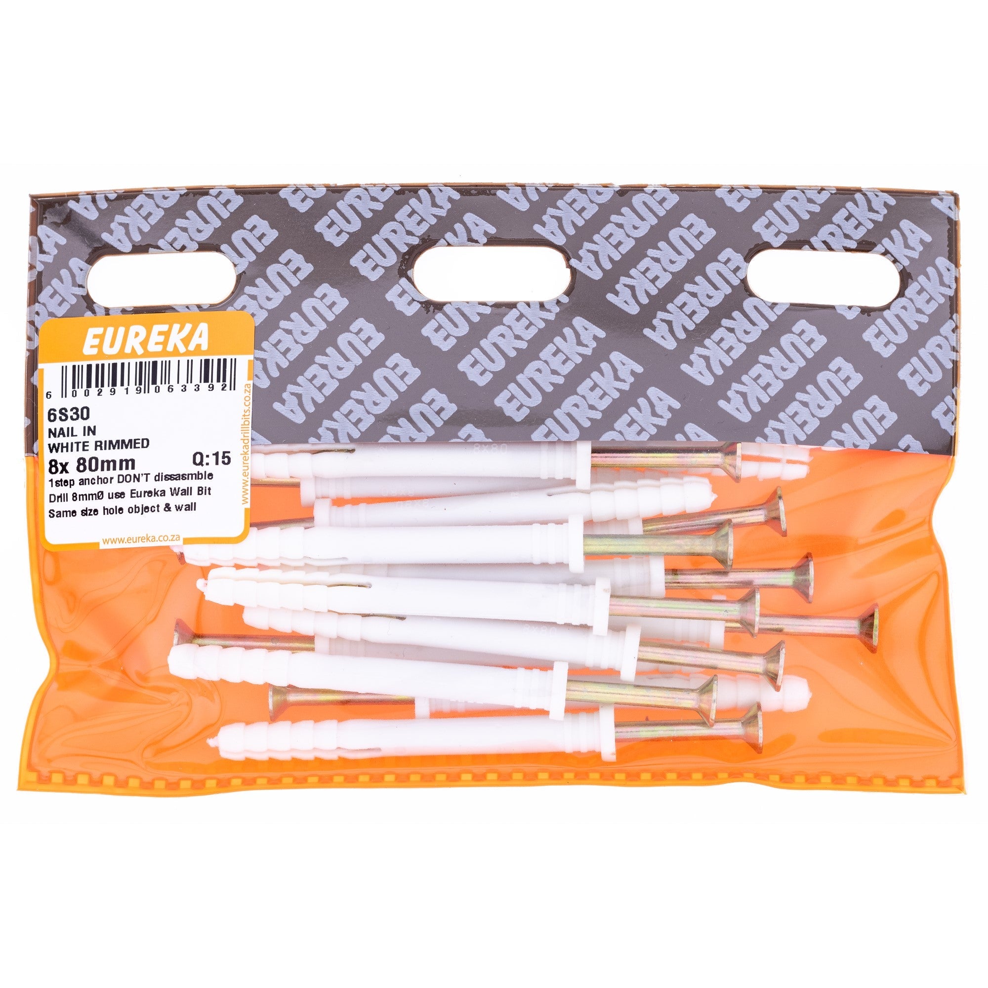 Eureka Nail & WHT Rimmed 8 x 80mm Q:15