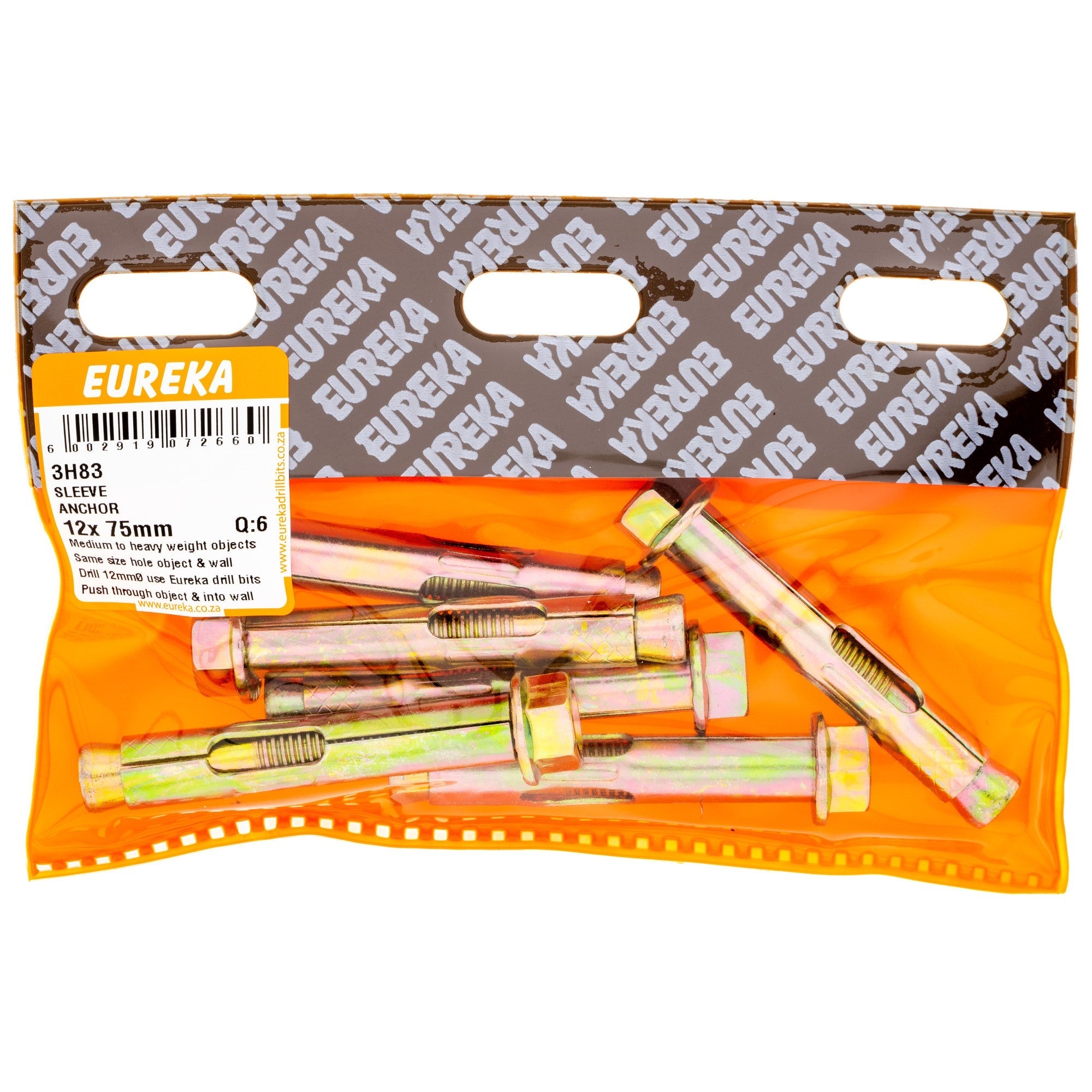 Eureka Anchor Sleeve 12 x 75mm Q:6