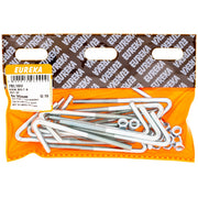Eureka Hook Bolt & Nut ZP 6 x 90mm Q:15