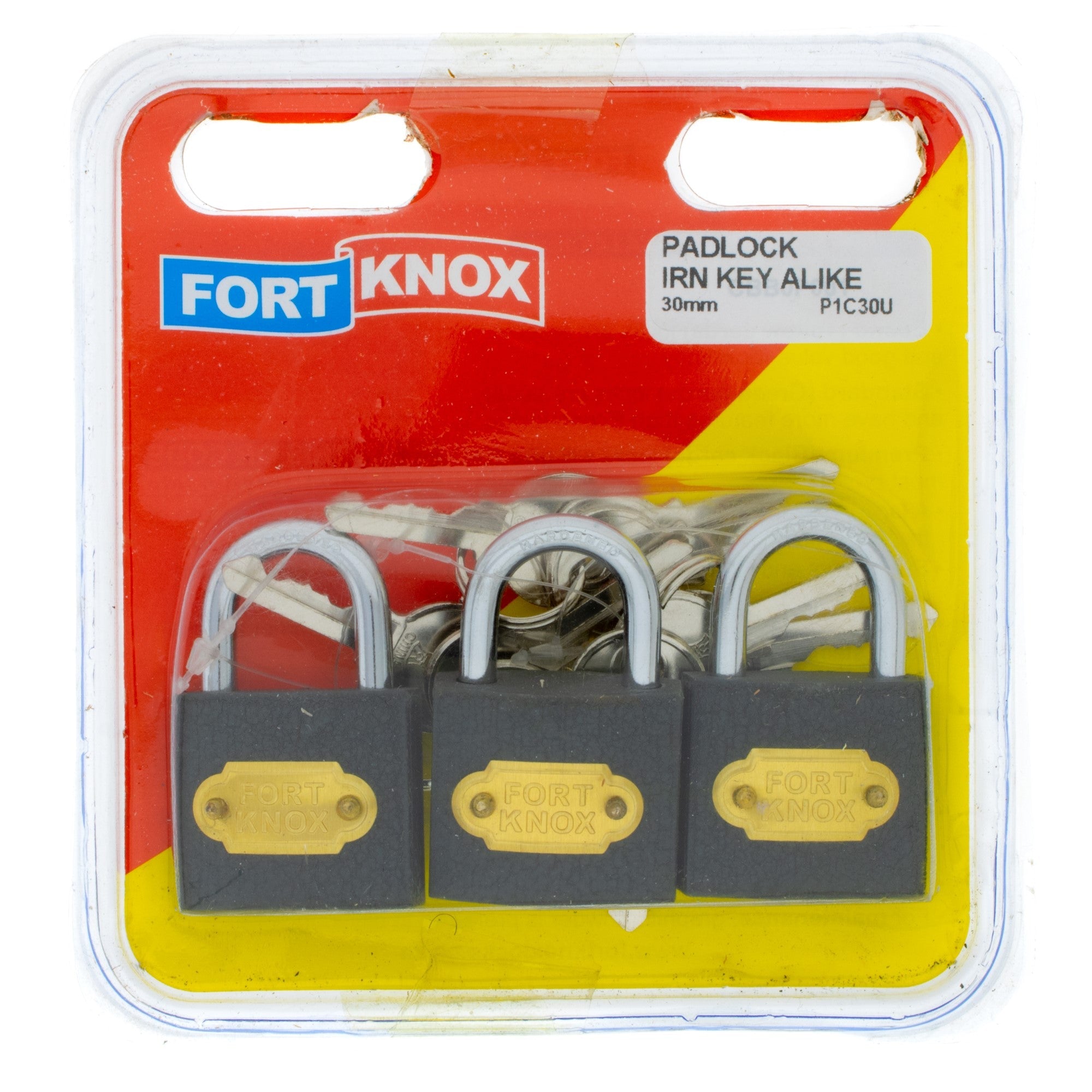 F/knox Padlock Iron  30mm Q:3