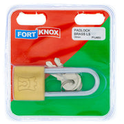 F/knox Padlock Brass L/s 38mm Q:1