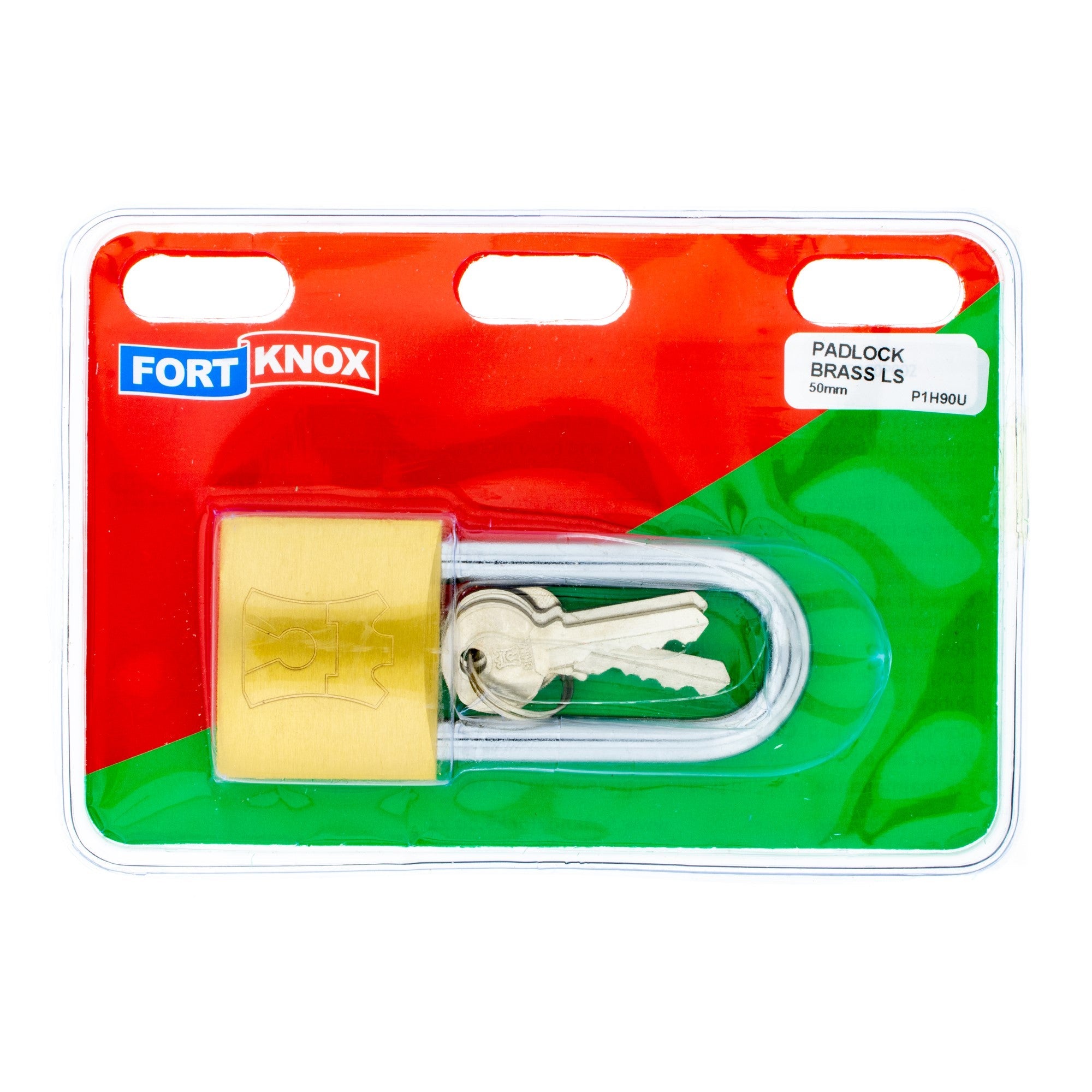 F/knox Padlock Brass L/s 50mm Q:1