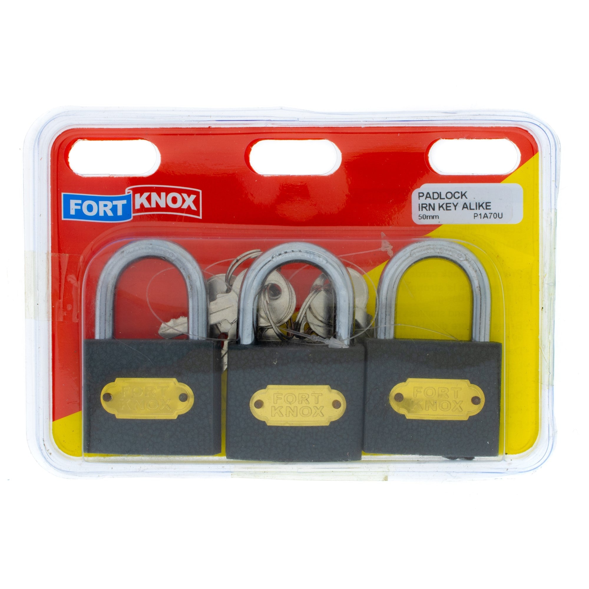PADLOCK IRON 50MM Q:3 F/KNOX