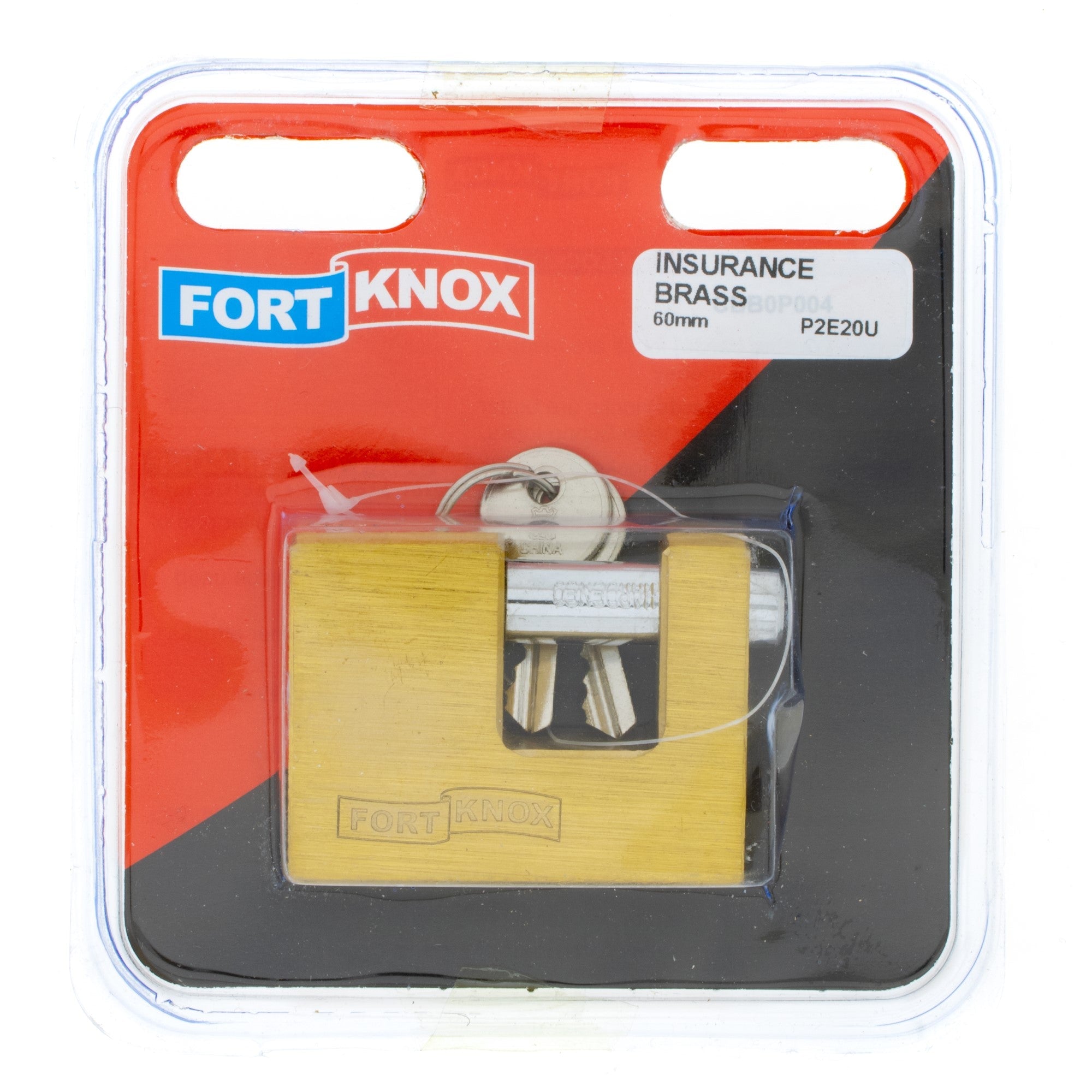 F/knox Padlock Insurance Brass 60mm