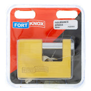 F/knox Padlock Insurance Brass 80mm