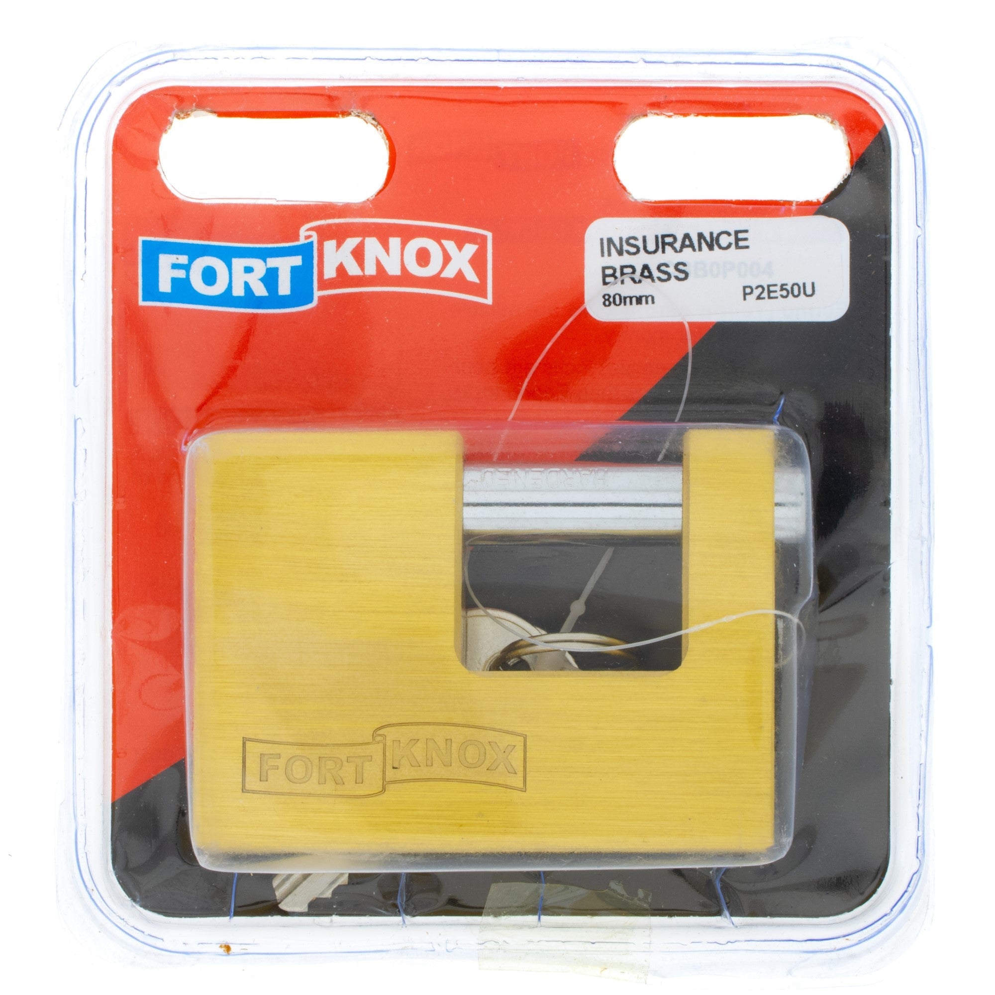 F/knox Padlock Insurance Brass 80mm
