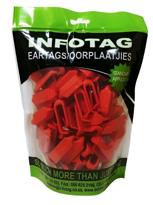 Antrovet Ear Tag Red Leader 100's