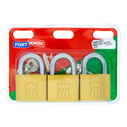 F/knox Padlock Brass K/a 50mm Q:1
