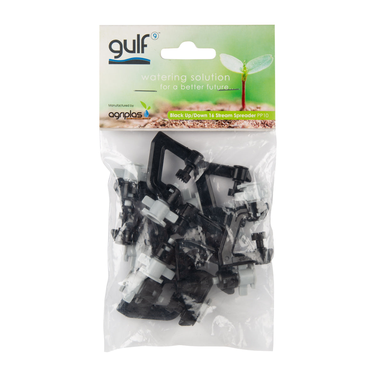 Gulf Micro Head Stream 360D Blk 10PK