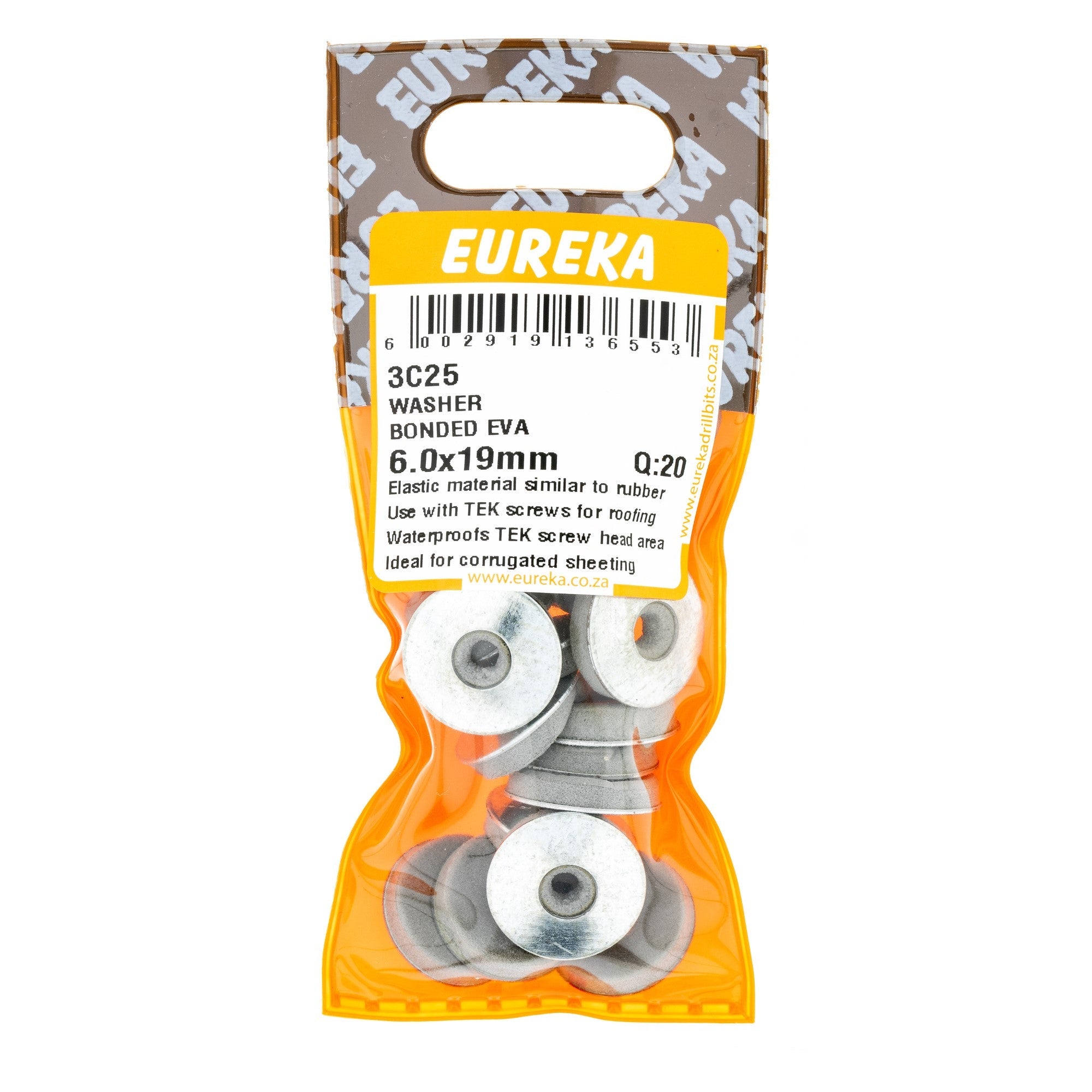 Eureka Washer Bonded EVA 6 x 19mm Q:20