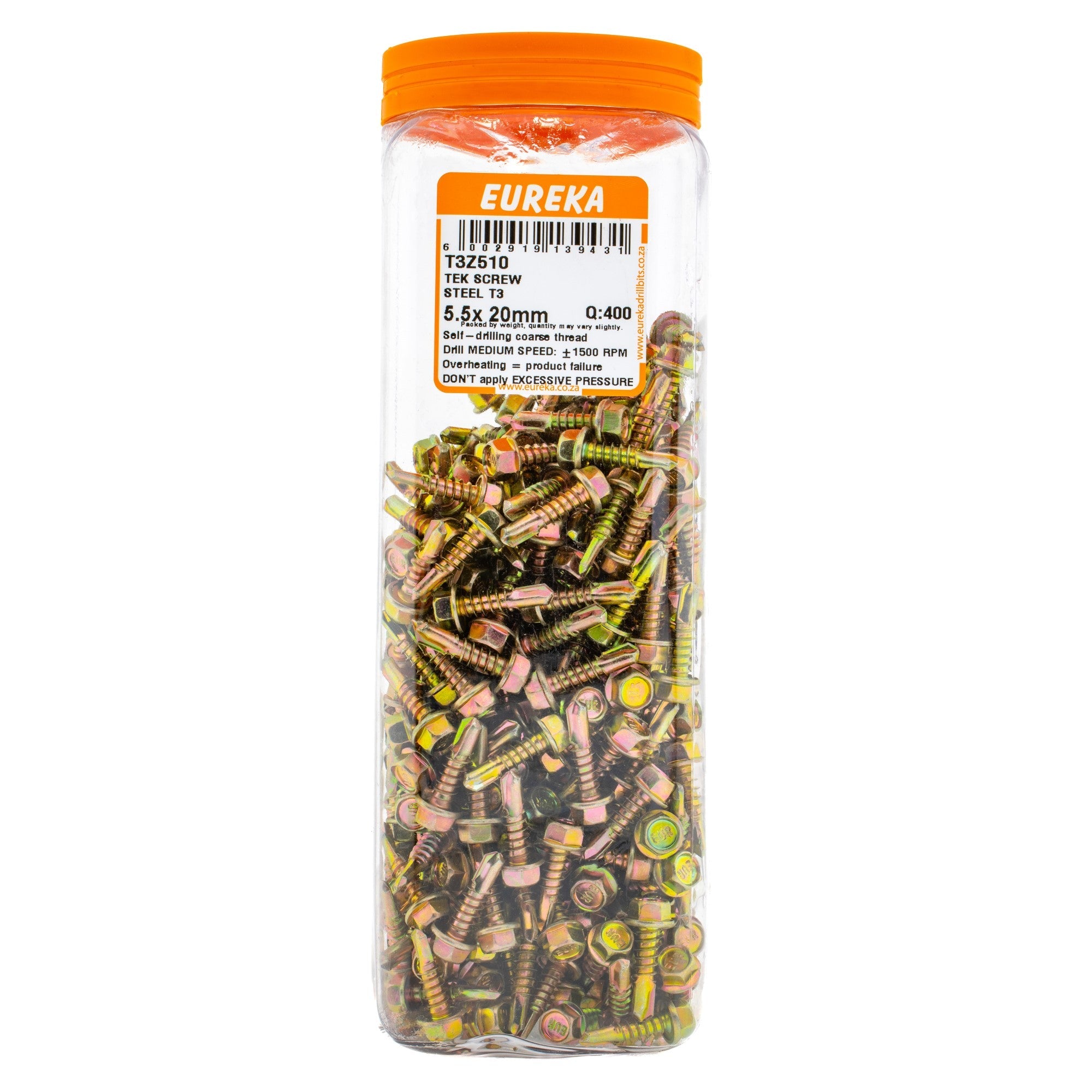 Eureka TEK Screw Steel T3 5.5 x 20mm Q:400