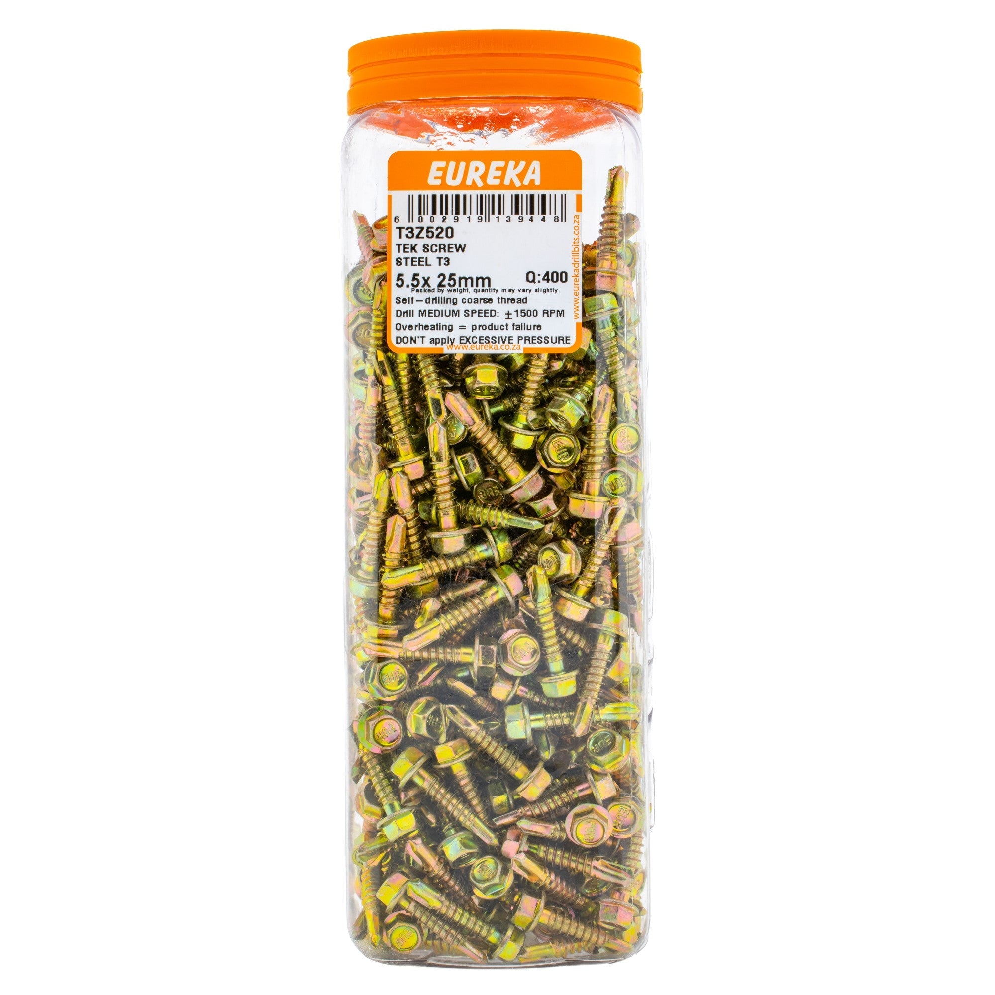 Eureka TEK Screw Steel T3 5.5 x 25mm Q:400