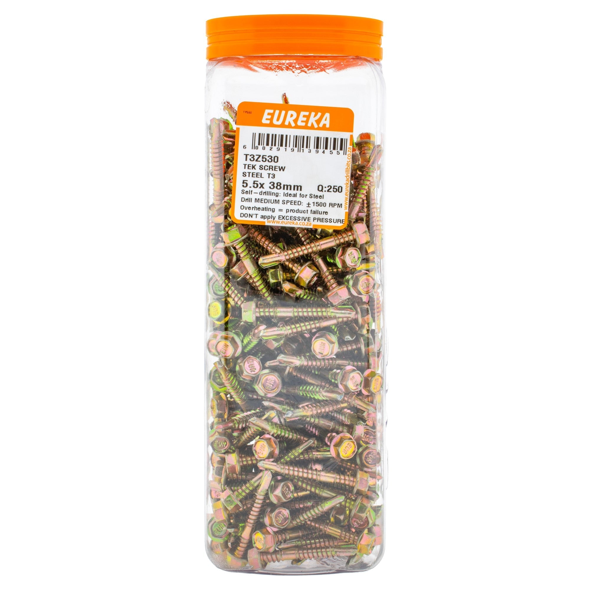 Eureka TEK Screw Steel T3 5.5 x 38mm Q:250