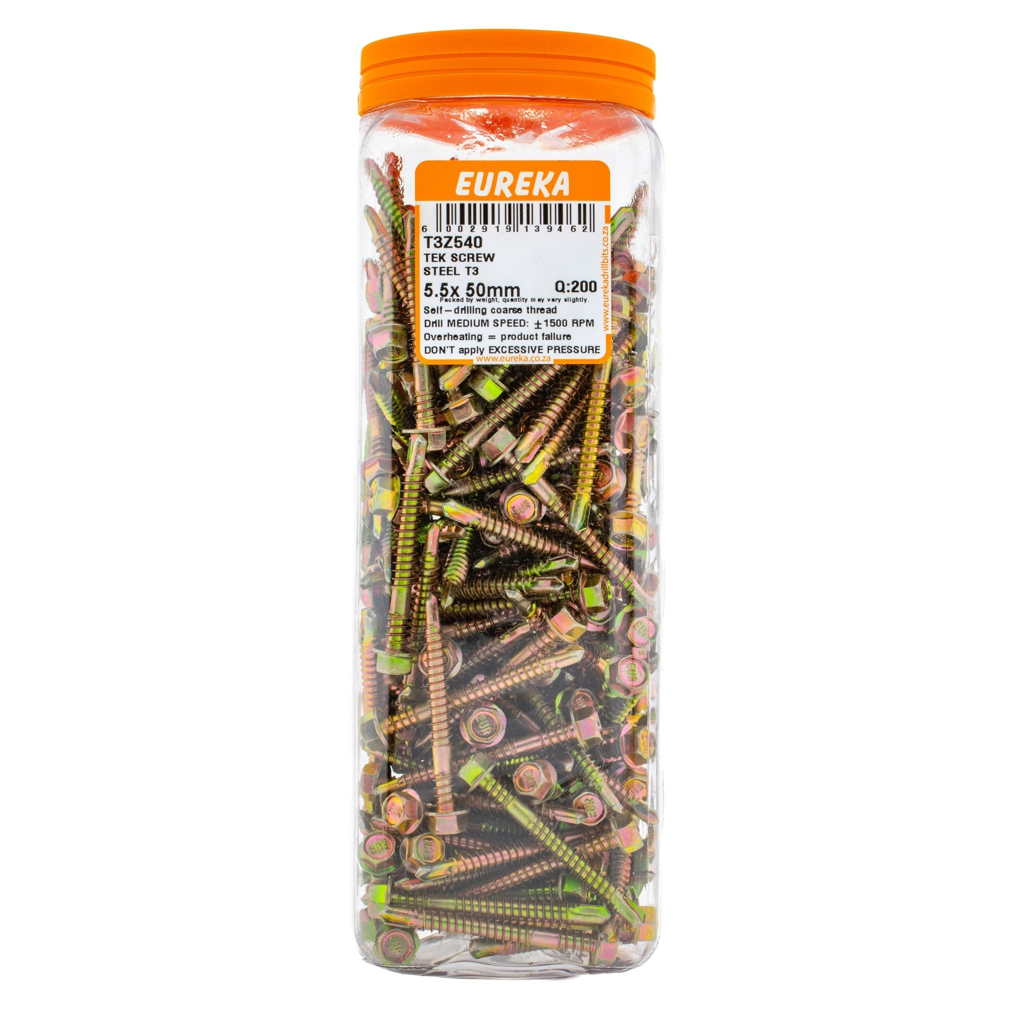 Eureka TEK Screw Steel T3 5.5 x 50mm Q:200