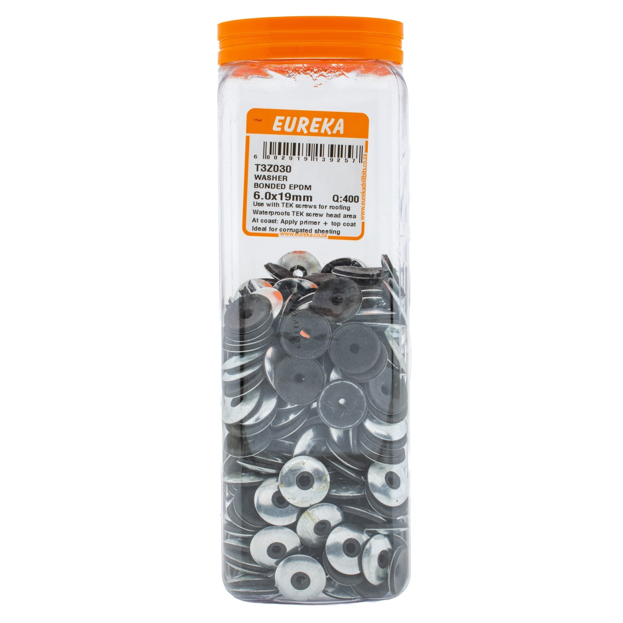 Eureka Washer Bonded EPDM 6.0 x 19mm Q:400