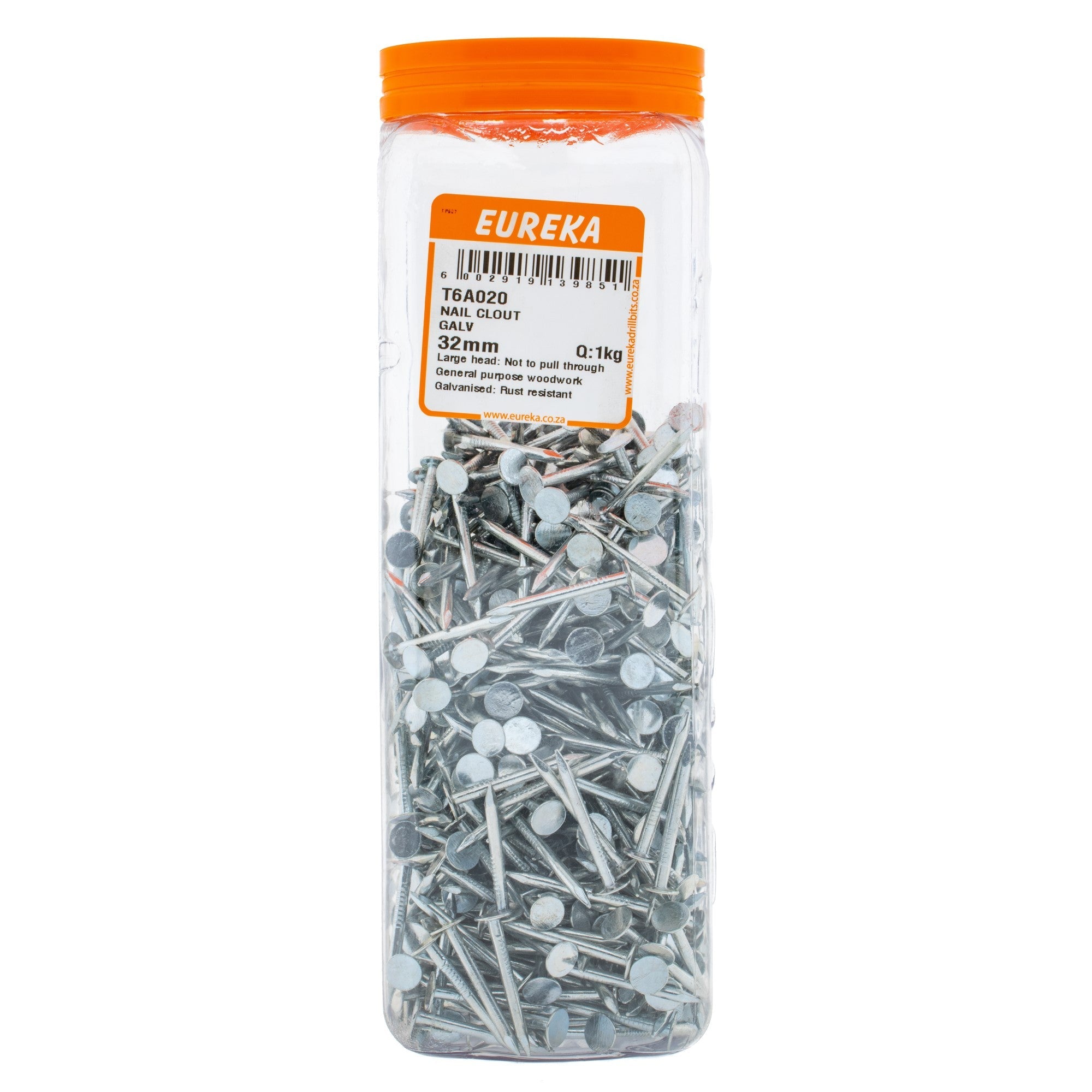 Eureka Nail Clout Galv 32mm 1kg