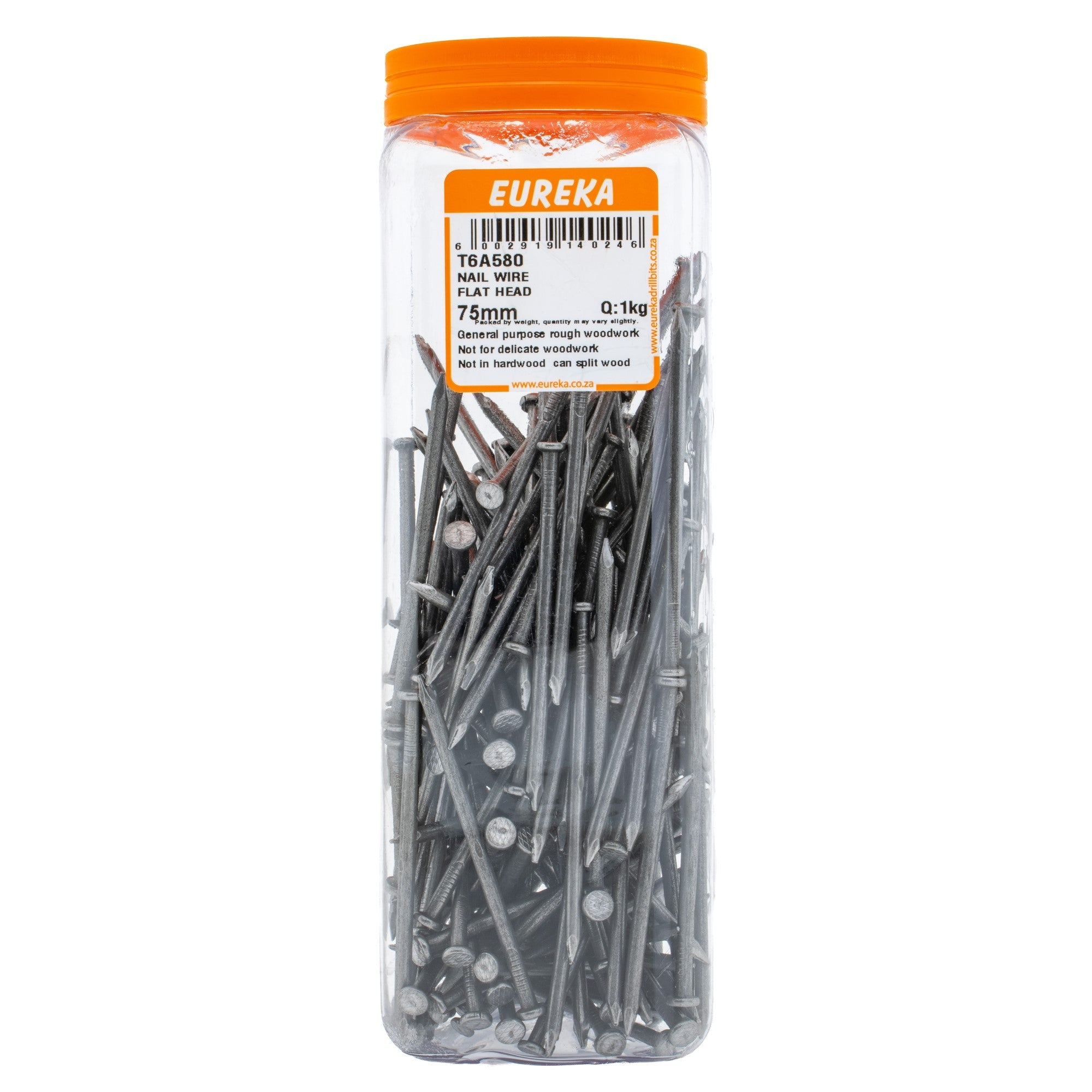 Eureka Nail Wire Flat Head 75mm Q:1kg