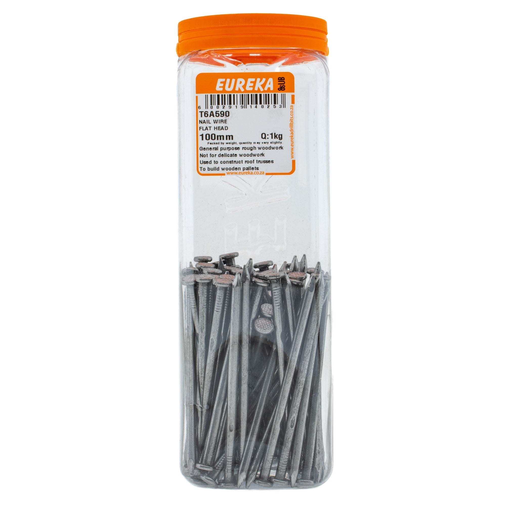 Eureka Nail Wire Flat Head 100mm Q:1kg