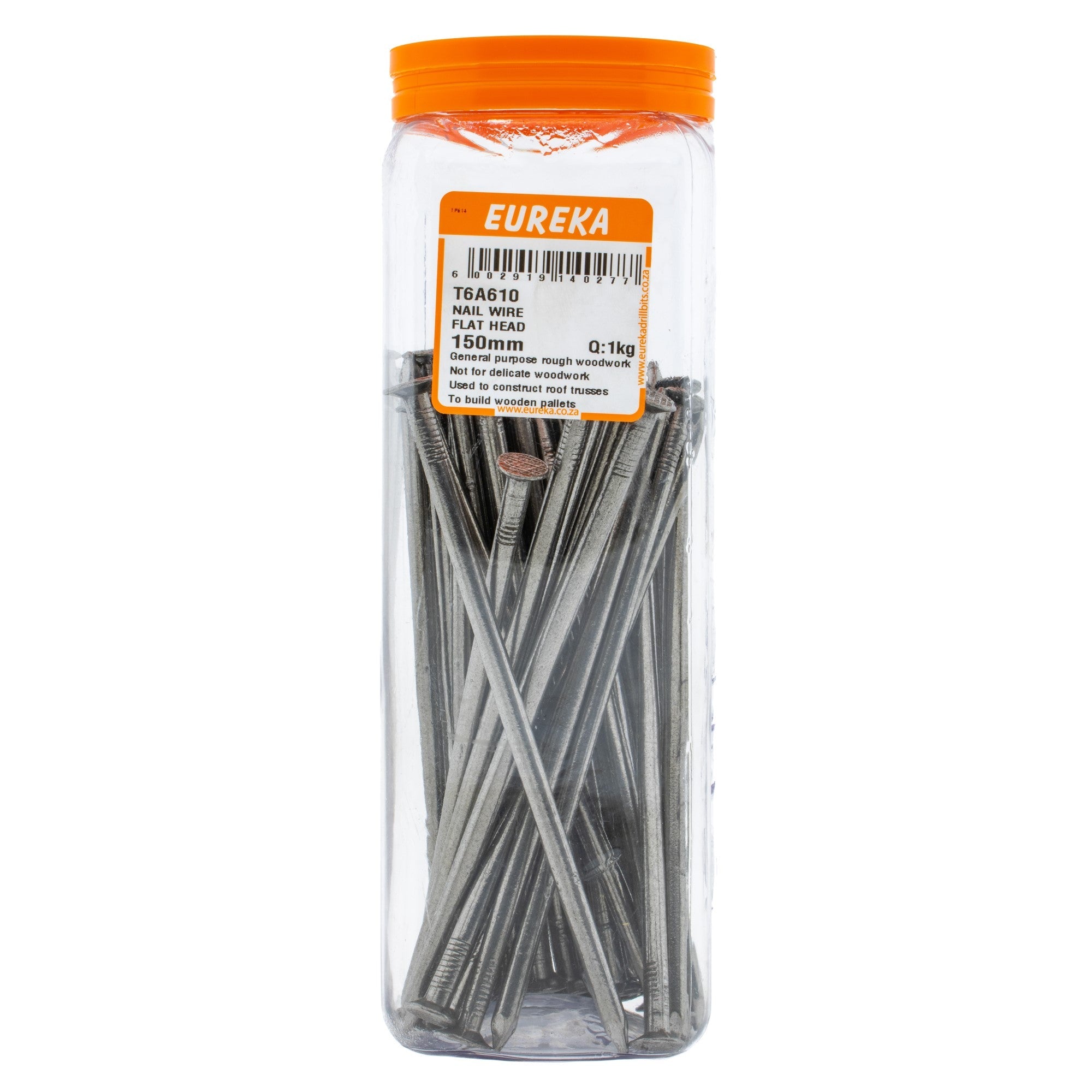 NAIL WIRE FLAT HEAD 150MM Q:1KG EUREKA