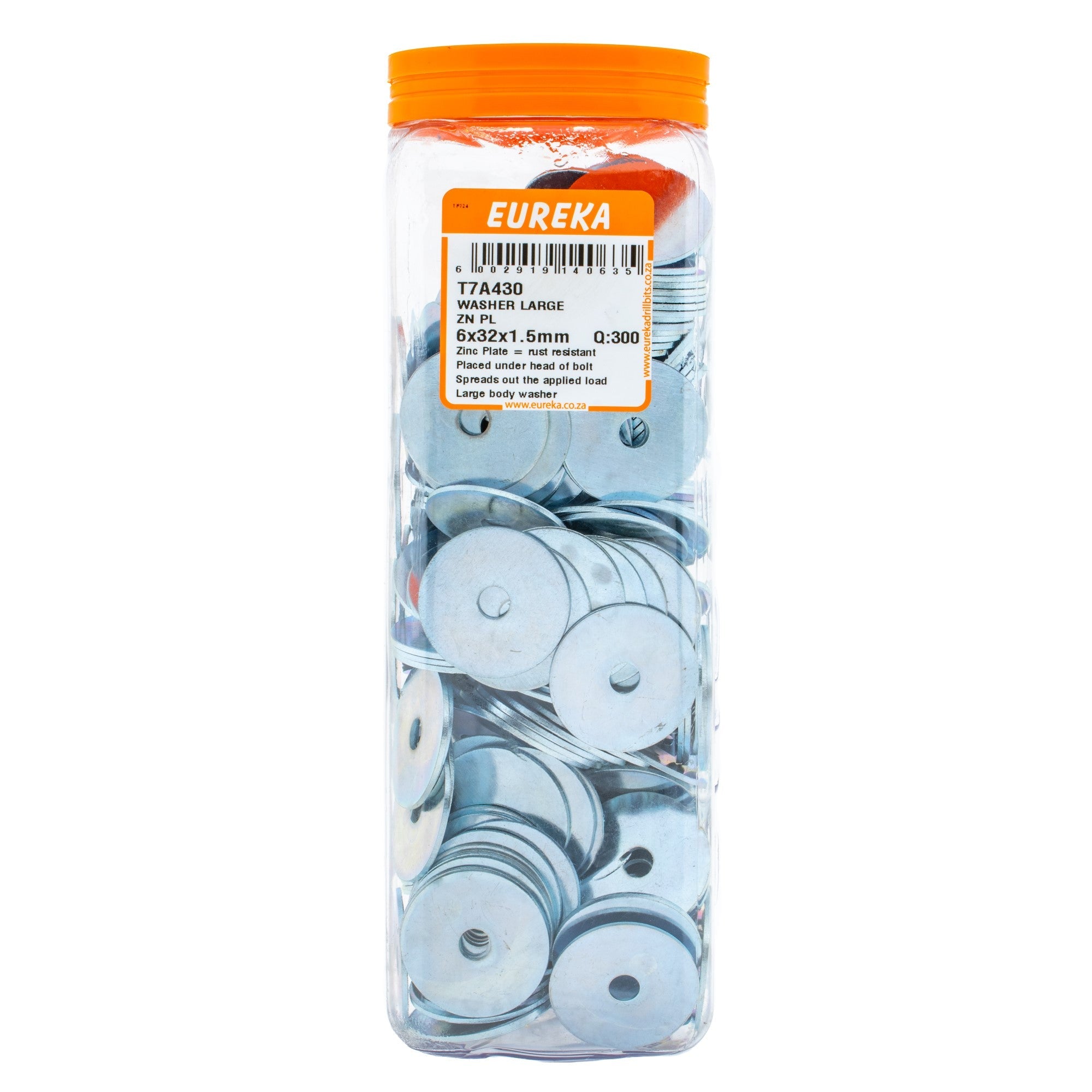 Eureka Washer ZN PL 6 x 32x1.5mm Q:300