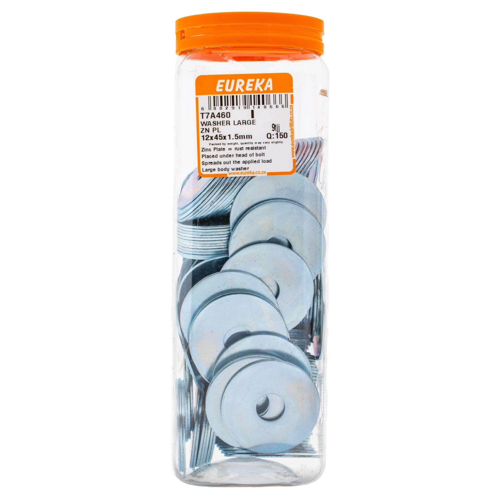 Eureka Washer ZN PL 12 x 45x1.5mm Q:150