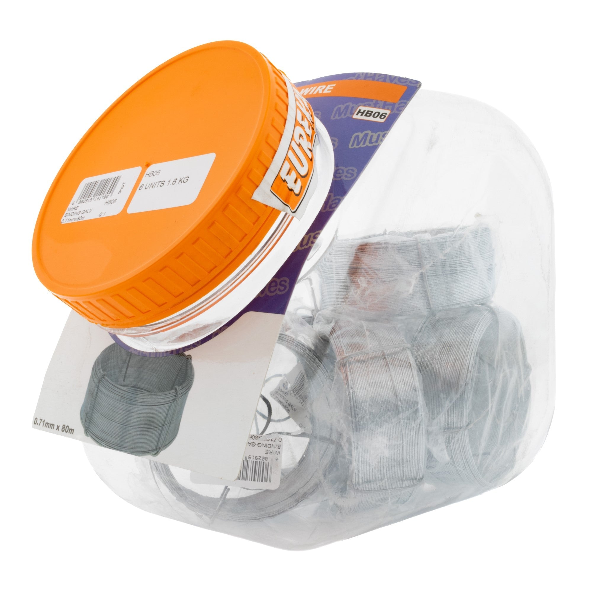 Eureka Wire Binding Galv 0.71mm X80M