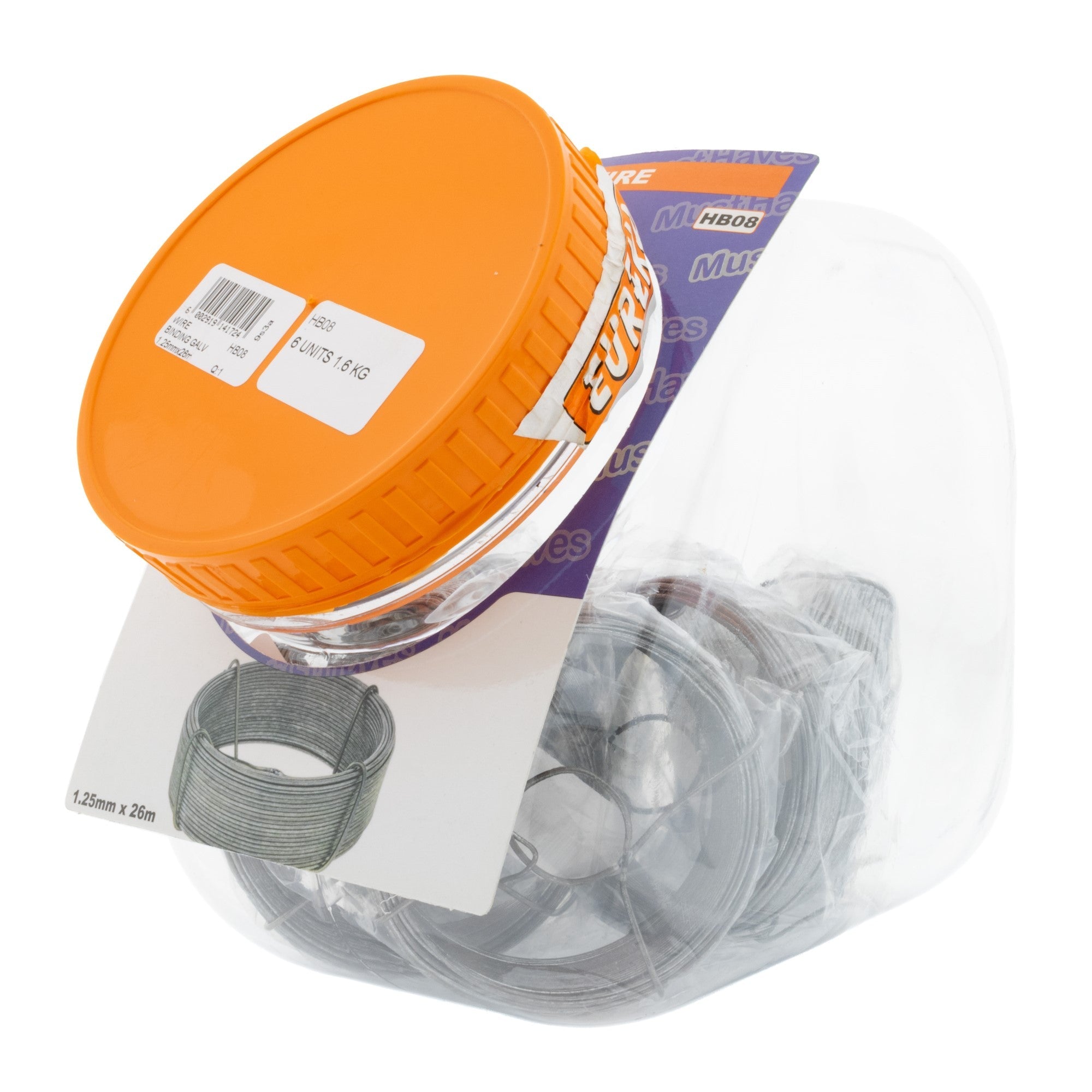 Eureka Wire Binding Galv 1.25mm X26M