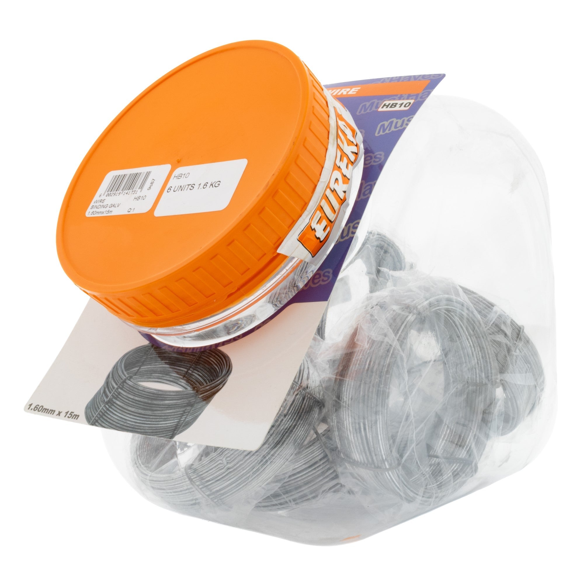 Eureka Wire Binding Galv 1.60mm X15M