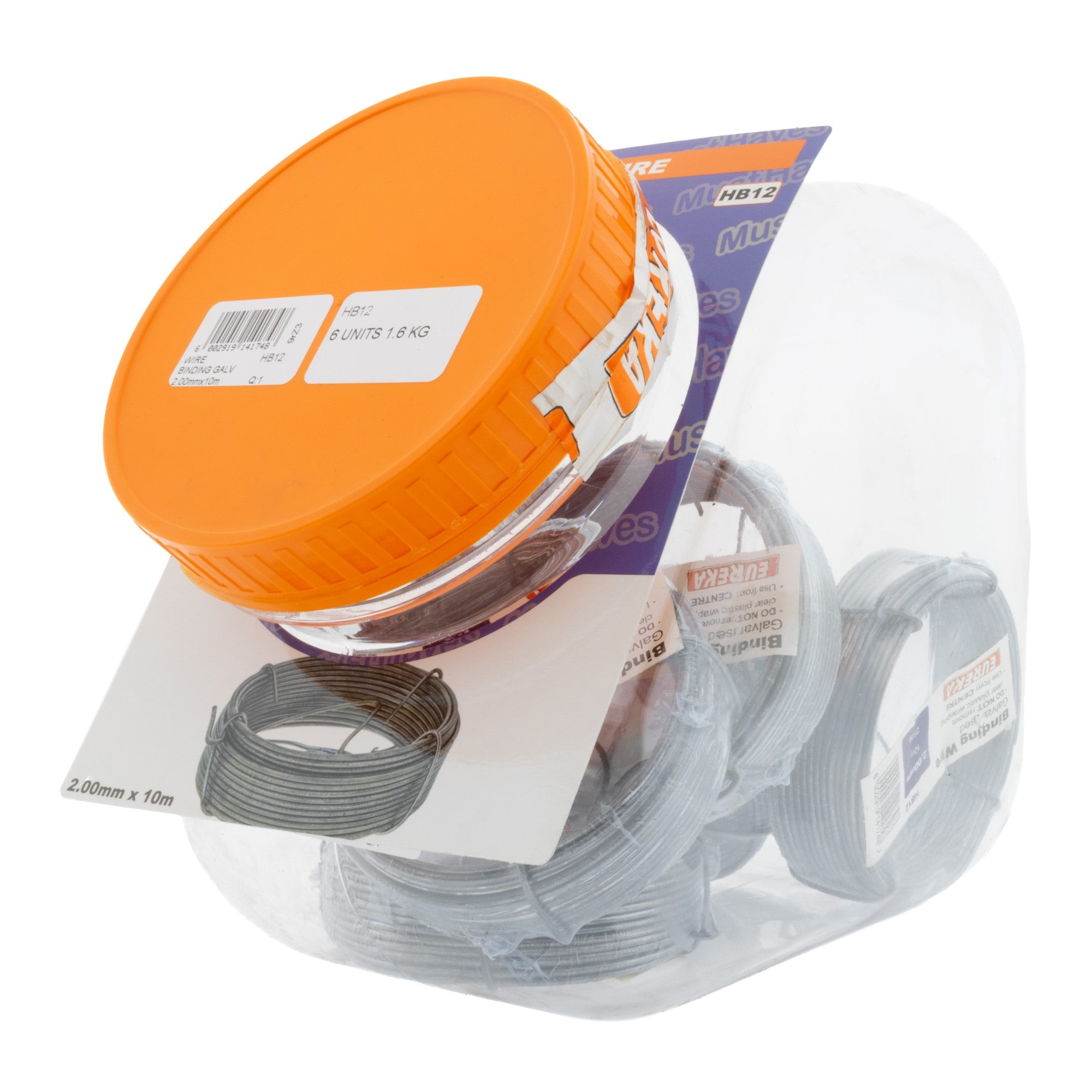 Eureka Wire Binding Galv 2.00mm X10M