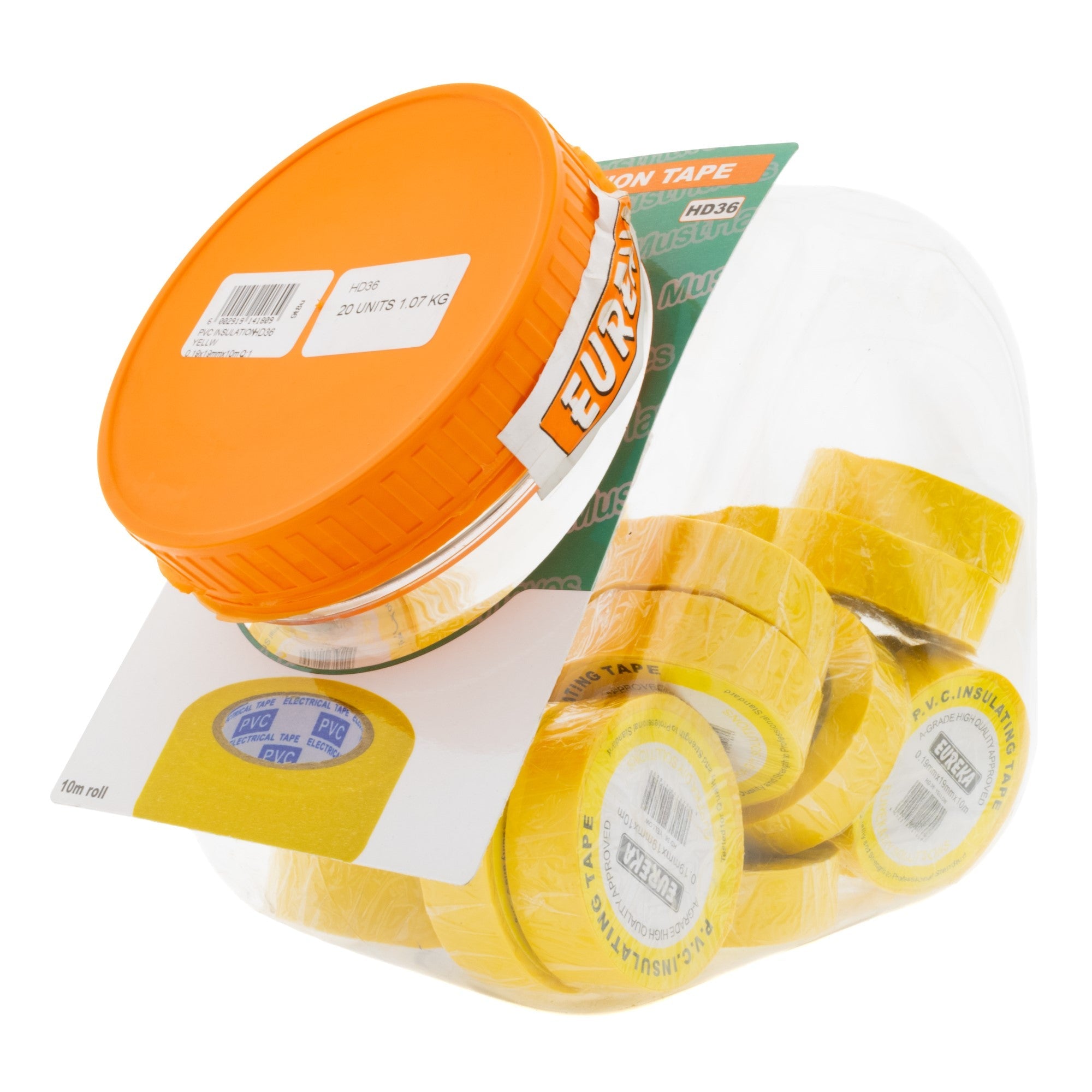 Eureka Tape Insulation 19MMX10M Yellow